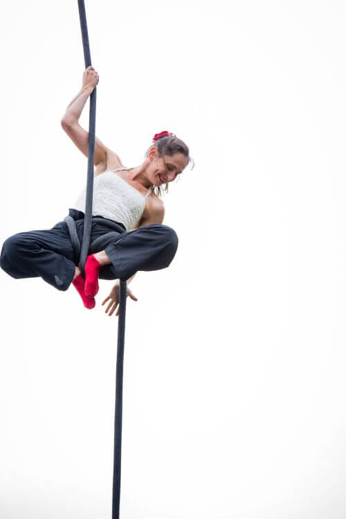 Madam Mango Circus Artist Rope Act Inept Gravity Greenman Festival