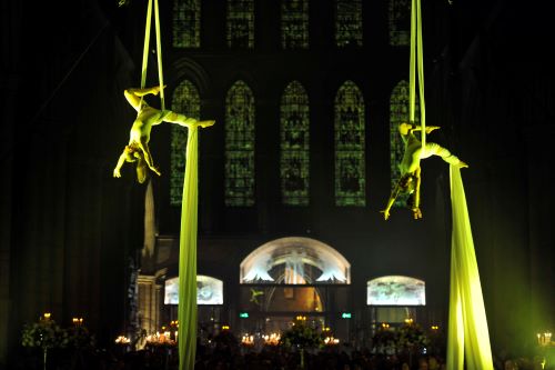 Madam Mango 100 Days of Culture launch, Ripon Cathedral silks duo